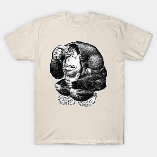 The Thinker T-Shirt by KillerRabbit